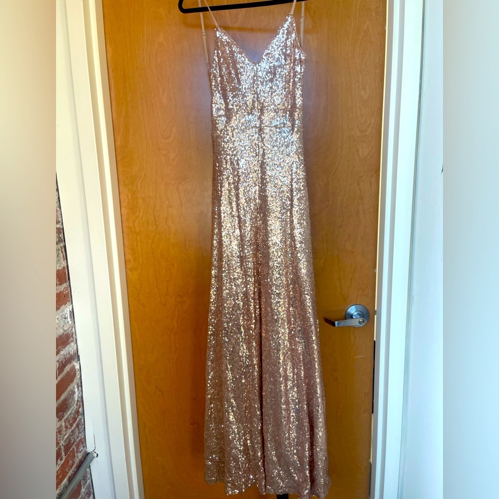 Champagne Sequin Dress